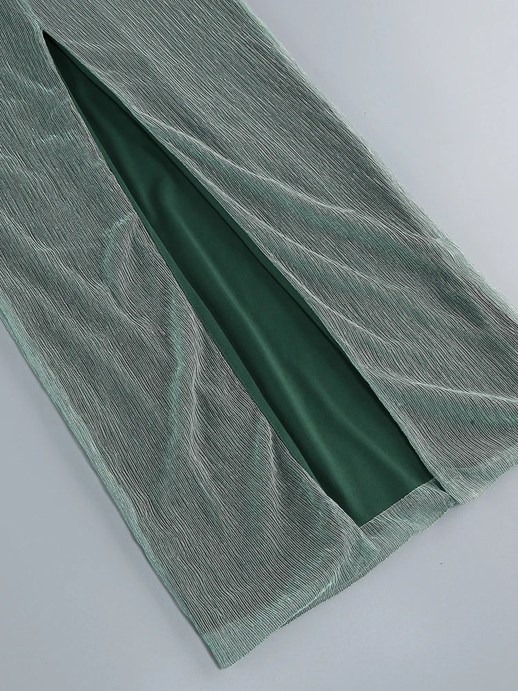 Sexy One-Shoulder Drapiertes Glitzer-Kleid Lang Damen Braun Korsett Glitzernd Rückenfrei Eng Anliegend Maxi-Kleider Abendgesellschaft Ballkleider