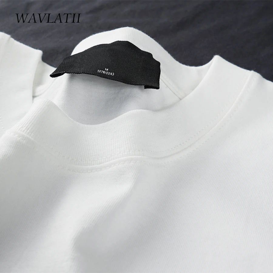 WAVLATII Übergroße Sommer-T-Shirts für Frauen und Männer, braun, lässig, weiblich, koreanische Streetwear-Tees, Unisex, Basic, einfarbig, junge, coole Oberteile