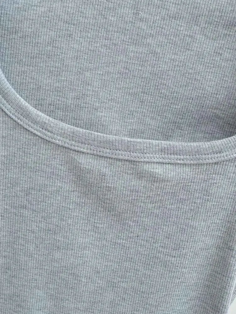 Damen Slim Fit Crop Top mit eckigem Ausschnitt, hochelastisch, Kurzarm-Pullover, sexy Sommer-Bluse, T-Shirt zum Unterziehen