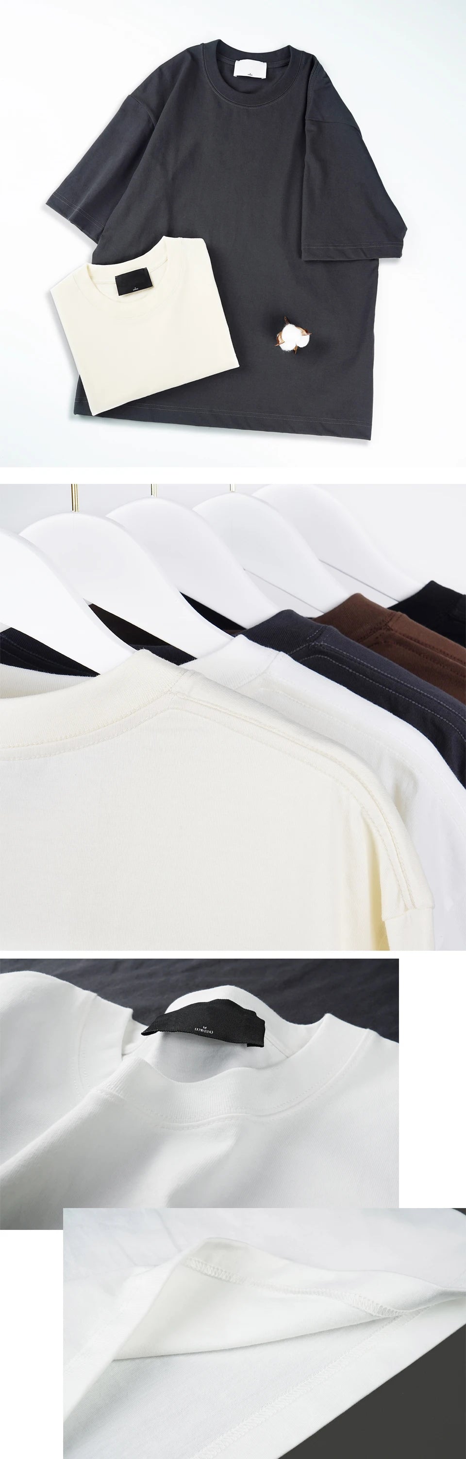 WAVLATII Übergroße Sommer-T-Shirts für Frauen und Männer, braun, lässig, weiblich, koreanische Streetwear-Tees, Unisex, Basic, einfarbig, junge, coole Oberteile