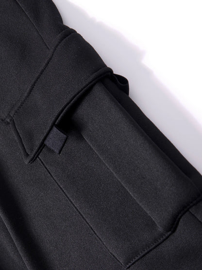 Herren-Sweatpants mit mehreren Taschen, Herbst-Winter, Kordelzug, gerader Schnitt, Lauf-Jogger, Sport-Fitnesshose, lose Herrenhose
