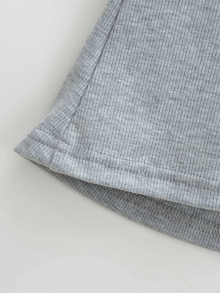 Damen Slim Fit Crop Top mit eckigem Ausschnitt, hochelastisch, Kurzarm-Pullover, sexy Sommer-Bluse, T-Shirt zum Unterziehen