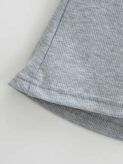 Damen Slim Fit Crop Top mit eckigem Ausschnitt, hochelastisch, Kurzarm-Pullover, sexy Sommer-Bluse, T-Shirt zum Unterziehen